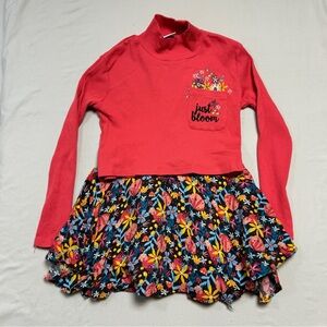 Floral Set Girls 8 Matching Top Bottom Floral Embroidered Pattern Christmas Xmas